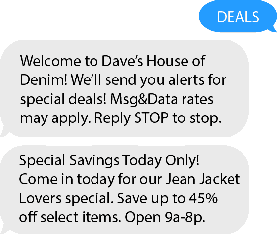 text-message-daves-house-of-denim
